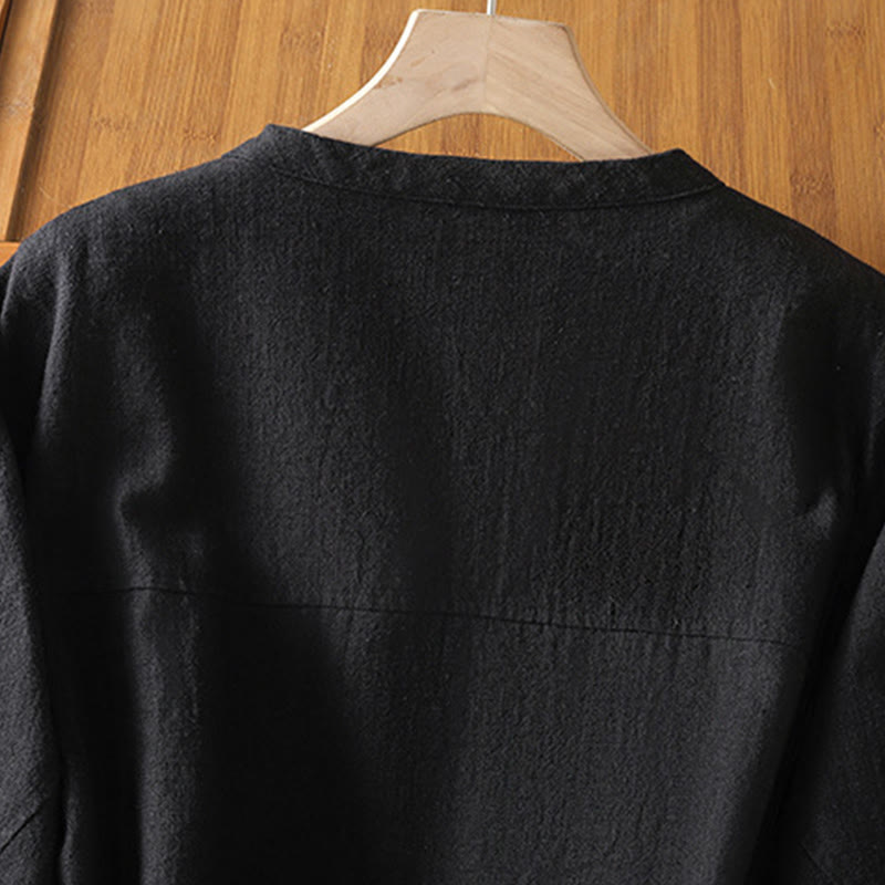 Giacca da donna in cotone con cerniera, a doppio strato, a maniche lunghe e tasche , Buddha Stones - image 4