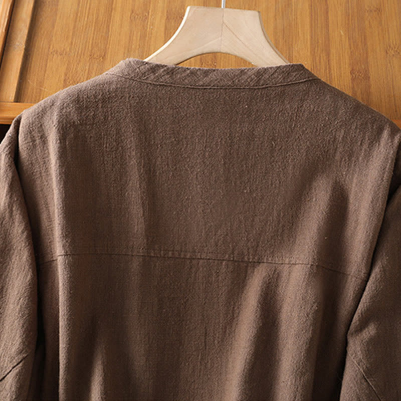 Giacca da donna in cotone con cerniera, a doppio strato, a maniche lunghe e tasche , Buddha Stones - image 25