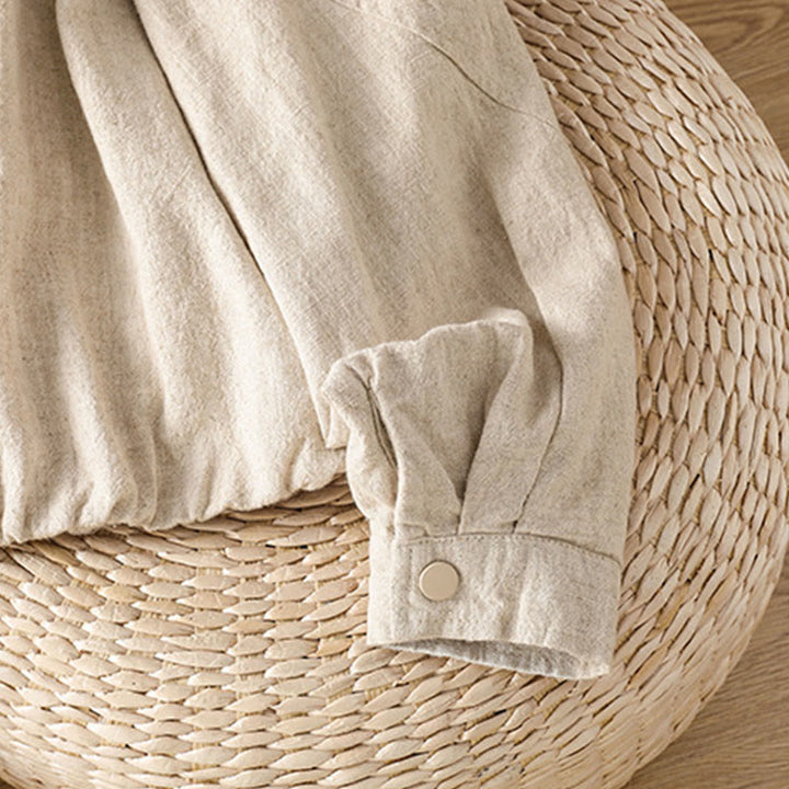 Giacca da donna in cotone con cerniera, a doppio strato, a maniche lunghe e tasche , Buddha Stones - image 17