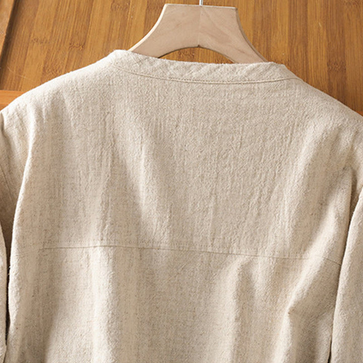 Giacca da donna in cotone con cerniera, a doppio strato, a maniche lunghe e tasche , Buddha Stones - image 12