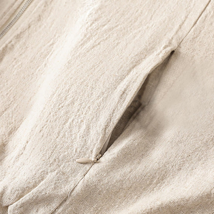 Giacca da donna in cotone con cerniera, a doppio strato, a maniche lunghe e tasche , Buddha Stones - image 14