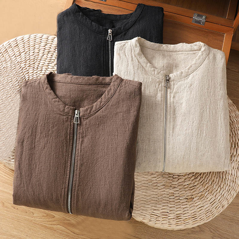 Giacca da donna in cotone con cerniera, a doppio strato, a maniche lunghe e tasche , Buddha Stones - image 29