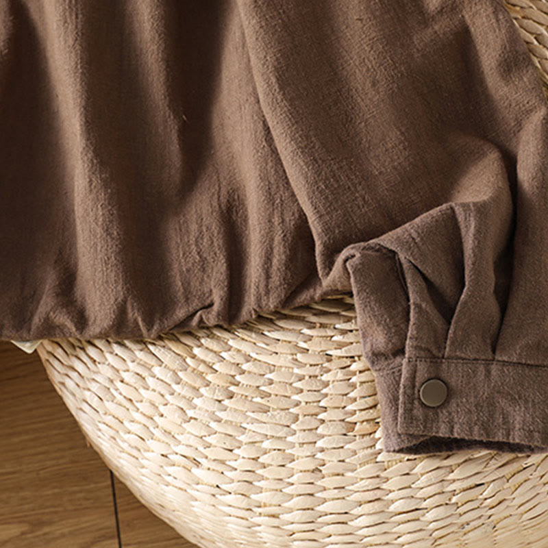 Giacca da donna in cotone con cerniera, a doppio strato, a maniche lunghe e tasche , Buddha Stones - image 27