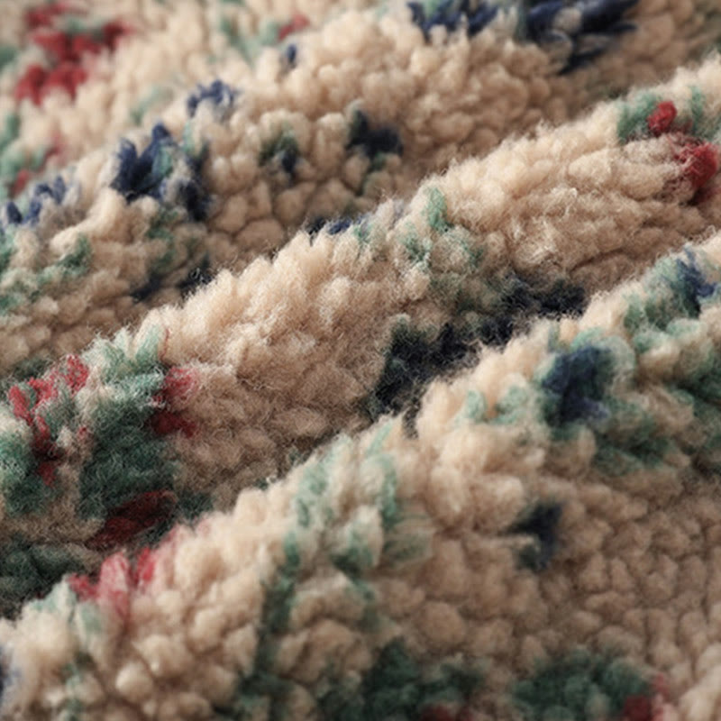 Giacca termica a maniche lunghe con tasche e motivo floreale in cotone da donna Buddha Stones - image 11