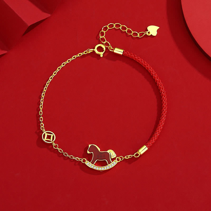 Collana con ciondolo in agata rossa e pietre Buddha Stones in argento sterling 925, anno dello zodiaco cinese del cavallo - image 13