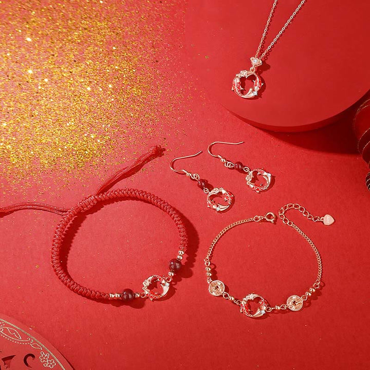 Collana con ciondolo a forma di pesce koi con benedizione, in argento sterling 925 placcato oro 18k , Buddha Stones - image 19