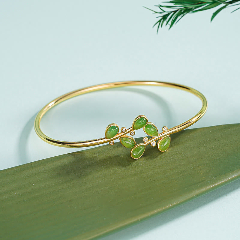 Collana di protezione in diaspro verde con design a nappa in argento sterling 925 Buddha Stones, Pandant - Bracciale in argento sterling 925 - image 8