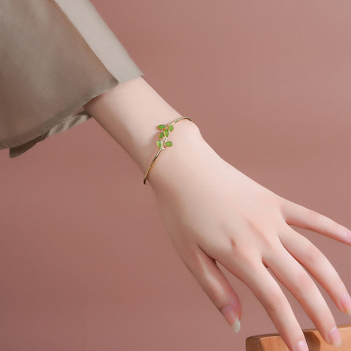 Collana di protezione in diaspro verde con design a nappa in argento sterling 925 Buddha Stones, Pandant - image 14