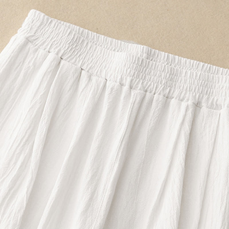 Pantaloni harem da donna in cotone con elastico in vita, tinta unita, Buddha Stones Commute, lunghezza 7-8, con tasche - image 11