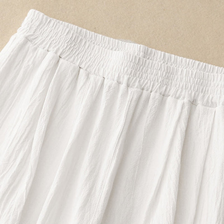 Pantaloni harem da donna in cotone con elastico in vita, tinta unita, Buddha Stones Commute, lunghezza 7-8, con tasche - image 11