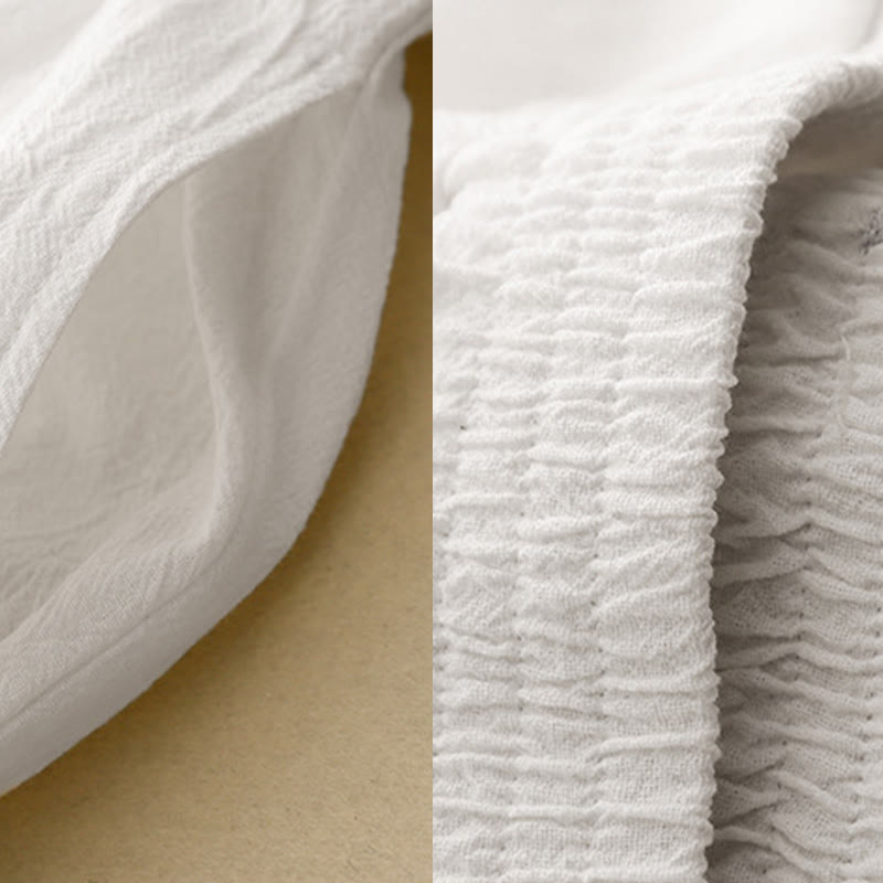 Pantaloni harem da donna in cotone con elastico in vita, tinta unita, Buddha Stones Commute, lunghezza 7-8, con tasche - image 13