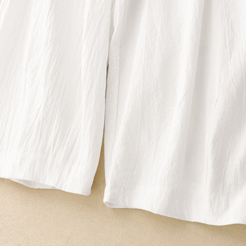 Pantaloni harem da donna in cotone con elastico in vita, tinta unita, Buddha Stones Commute, lunghezza 7-8, con tasche - image 12