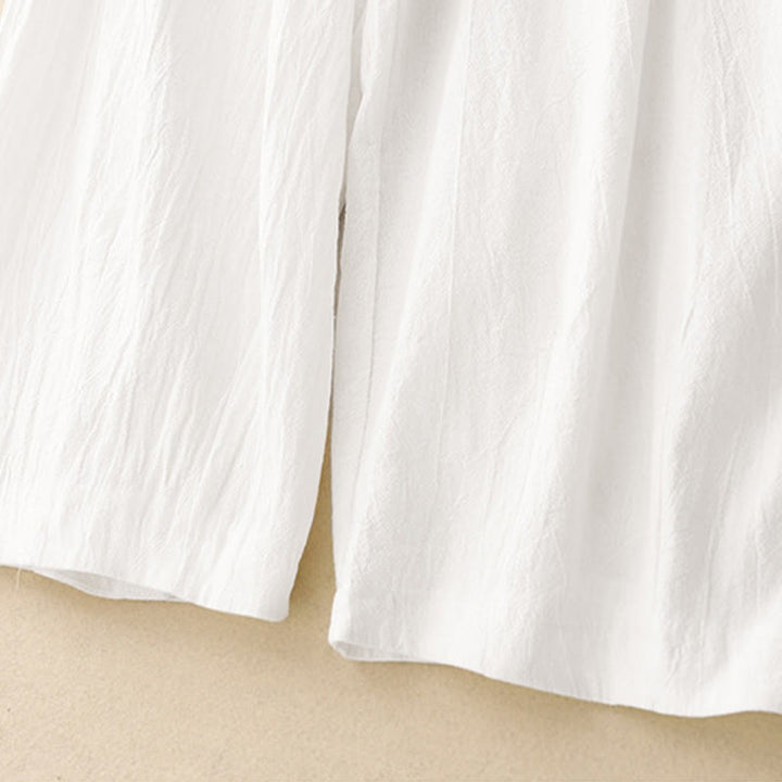 Pantaloni harem da donna in cotone con elastico in vita, tinta unita, Buddha Stones Commute, lunghezza 7-8, con tasche - image 12