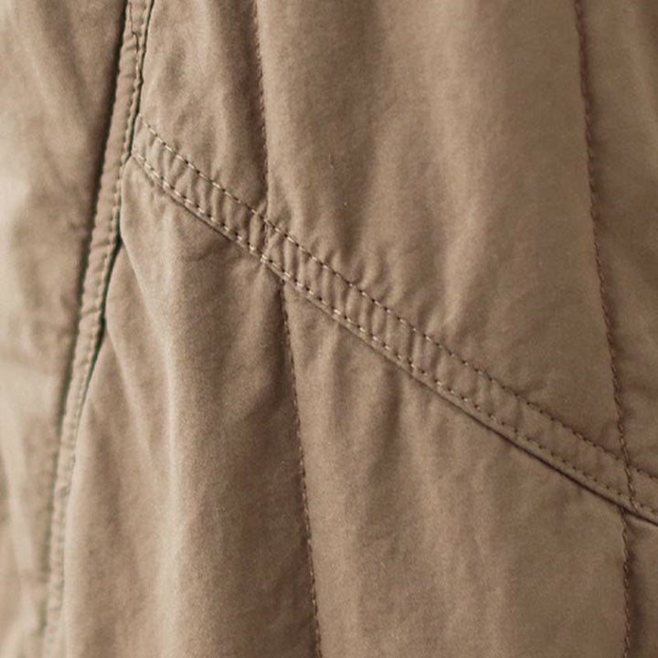 Pantaloni harem termici da donna in cotone a vita alta con elastico in vita e tasche, Buddha Stones Winter Plain - image 17