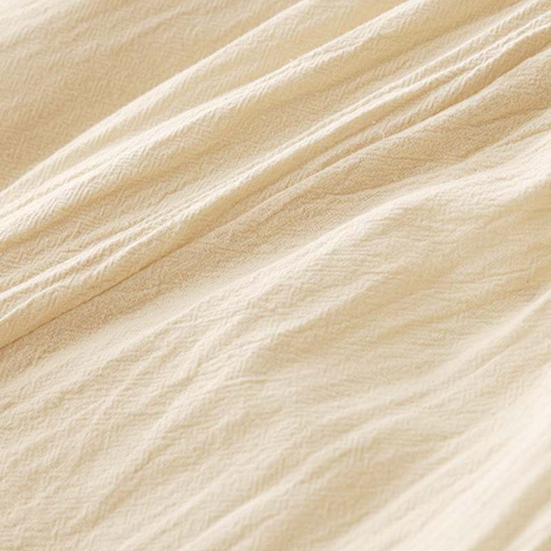 Pantaloni larghi da donna con tasche, Buddha Stones Fall, tinta unita, patchwork, design semplice - image 3