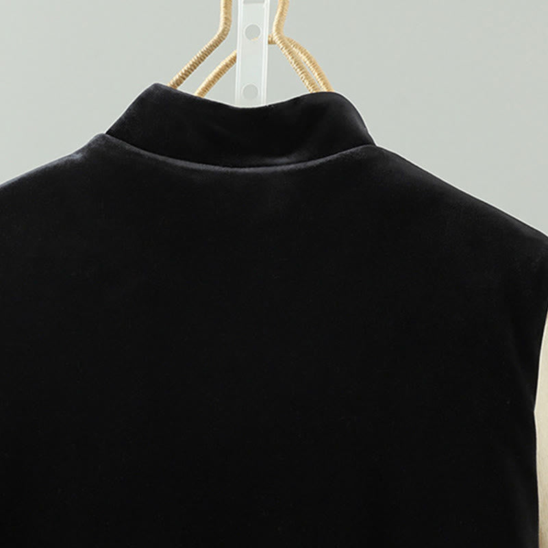 Gilet senza maniche da donna con ricamo di fiori bianchi Buddha Stones - image 4