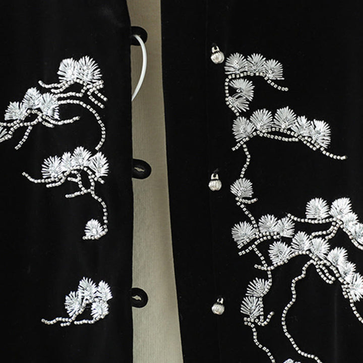 Gilet senza maniche da donna con ricamo di fiori bianchi Buddha Stones - image 7