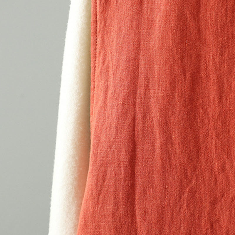 Gilet senza maniche da donna con scollo a V, motivo floreale Buddha Stones e bottoni a rana - image 10