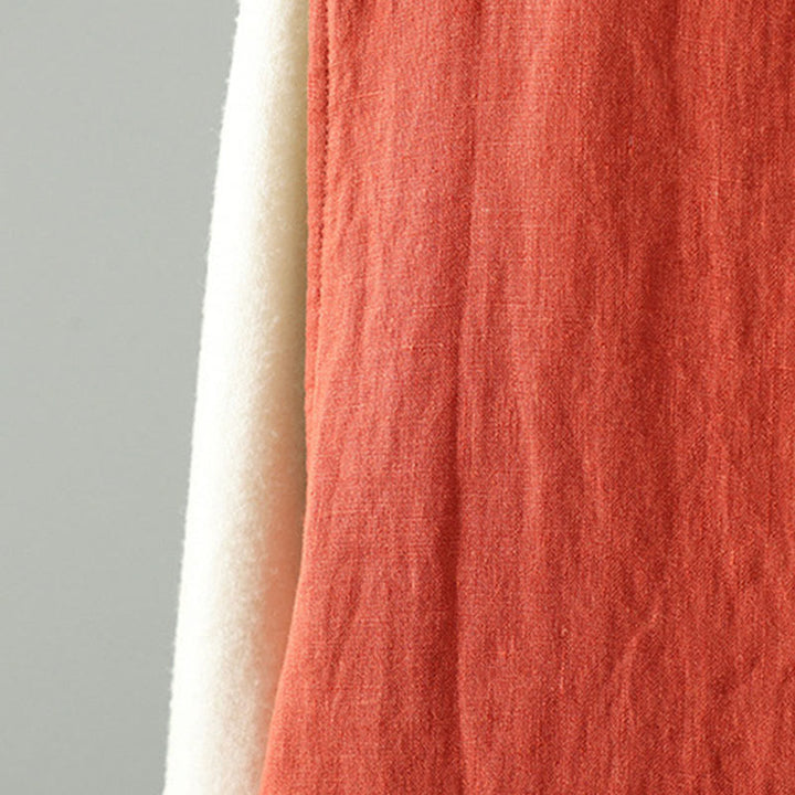 Gilet senza maniche da donna con scollo a V, motivo floreale Buddha Stones e bottoni a rana - image 10