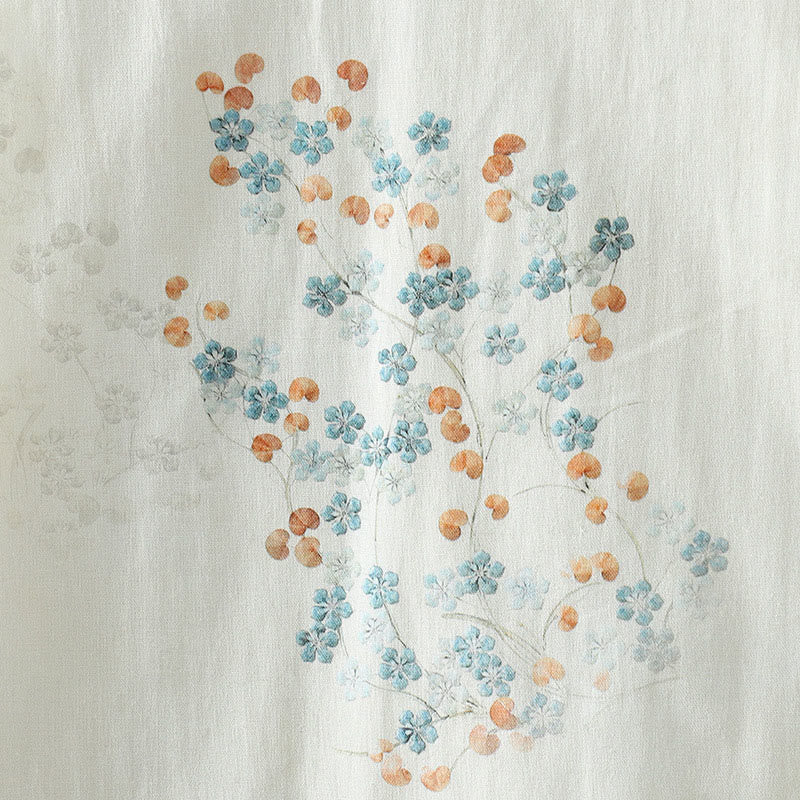 Giacca termica a maniche lunghe con bottoni e motivo a rana blu da donna Buddha Stones - image 9