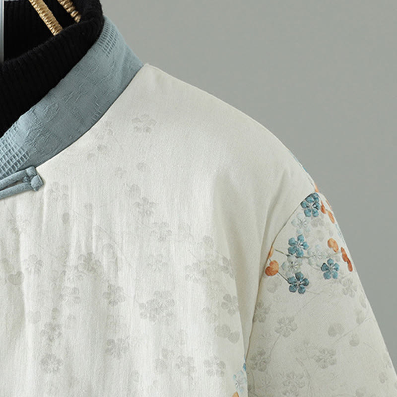 Giacca termica a maniche lunghe con bottoni e motivo a rana blu da donna Buddha Stones - image 4