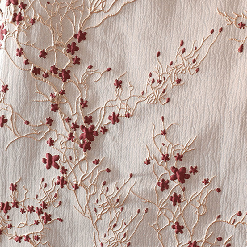 Giacca termica da donna a maniche lunghe con tasche, motivo: Buddha Stones, fiori rossi, bottoni a vite - image 10