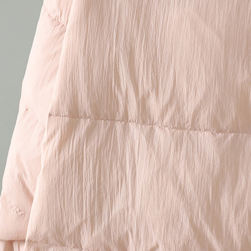 Giacca termica da donna a maniche lunghe con bottoni a rana, ricamo Buddha Stones Peach Blossom e tasche - image 12