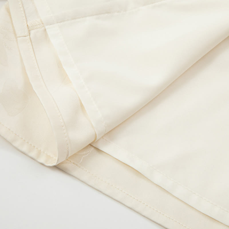 Giacca da donna a maniche lunghe con ricamo di fiori autunnali con rana e bottoni, motivo Buddha Stones - image 9