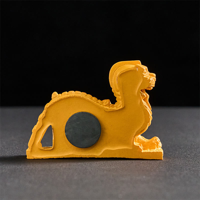 Buddha Stones FU Cani Gemelli Buddha Quadrato Ding Design Frigorifero Magnete per frigorifero Decorazione per la casa - image 3