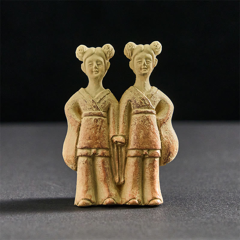 Buddha Stones FU Cani Gemelli Buddha Quadrato Ding Design Frigorifero Magnete per frigorifero Decorazione per la casa - Gemelli 5,5*8*2 cm (con retro magnetico) - image 6