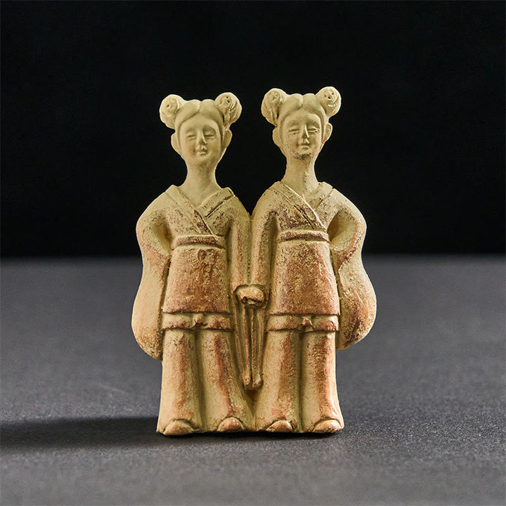 Buddha Stones FU Cani Gemelli Buddha Quadrato Ding Design Frigorifero Magnete per frigorifero Decorazione per la casa - Gemelli 5,5*8*2 cm (con retro magnetico) - image 6