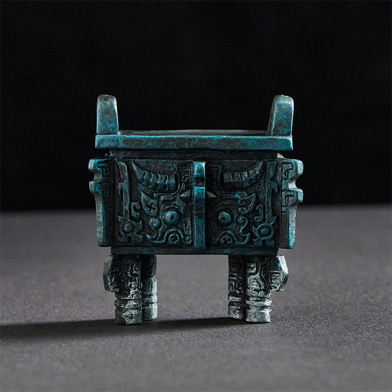 Buddha Stones FU Cani Gemelli Buddha Quadrato Ding Design Frigorifero Magnete per frigorifero Decorazione per la casa - Ding quadrato 6*5*2,5 cm (con retro magnetico) - image 17