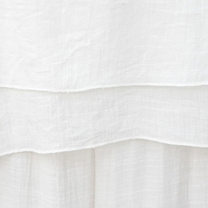 Set da meditazione da donna Buddha Stones, 2 pezzi, camicia bianca a maniche lunghe con scollo a V e pantaloni a gamba larga - image 13