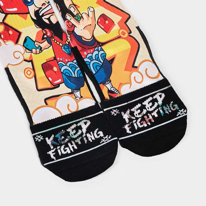 Calzini unisex da uomo e da donna, motivo : Buddha Stones, casual, con buste rosse e lingotti. - image 8