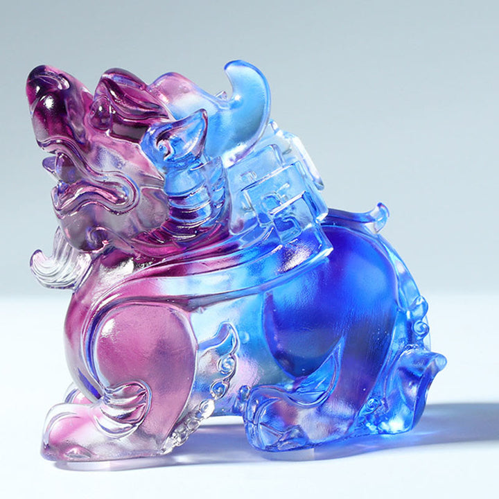 Buddha Stones Liuli Cristallo Pixiu Ricchezza Fortuna Decorazione per la casa - image 2