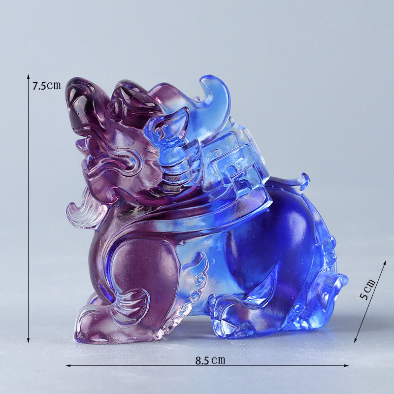 Buddha Stones Liuli Cristallo Pixiu Ricchezza Fortuna Decorazione per la casa - image 3