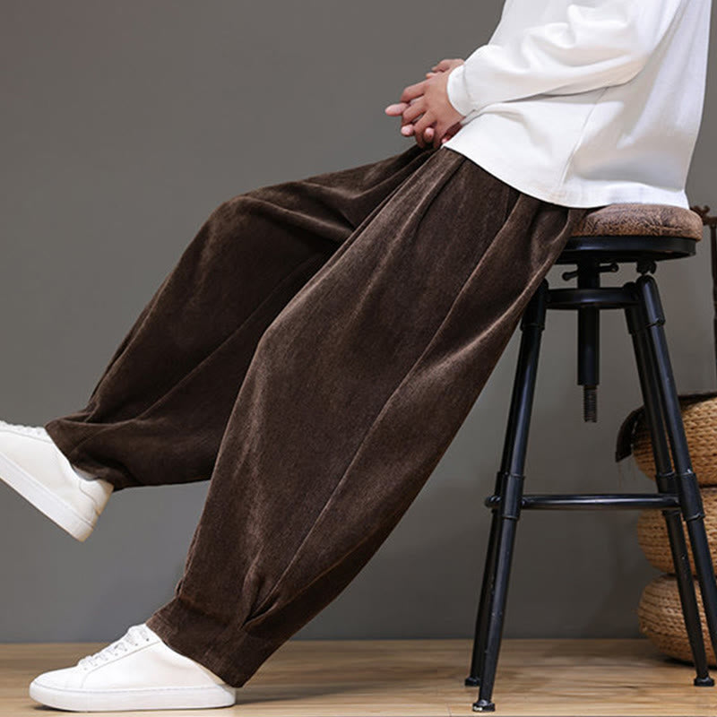 Pantaloni da uomo in puro cotone invernale con fodera in pile spesso e tasche , Buddha Stones - image 23