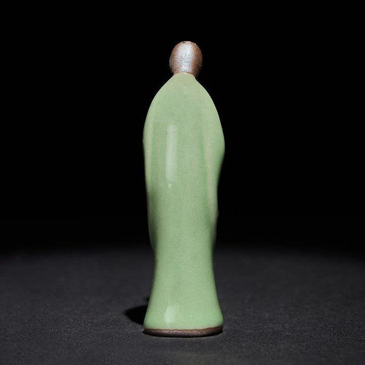 Statua in ceramica del monaco da meditazione, Buddha Stones, decorazione per la casa della serenità - image 27