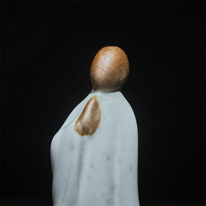Statua in ceramica del monaco da meditazione, Buddha Stones, decorazione per la casa della serenità - image 24