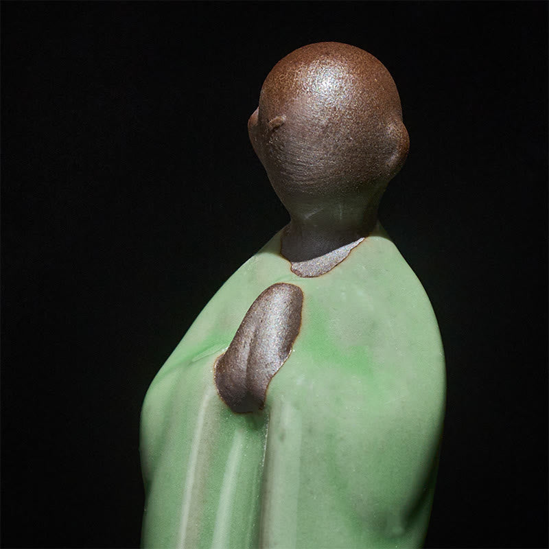 Statua in ceramica del monaco da meditazione, Buddha Stones, decorazione per la casa della serenità - image 40