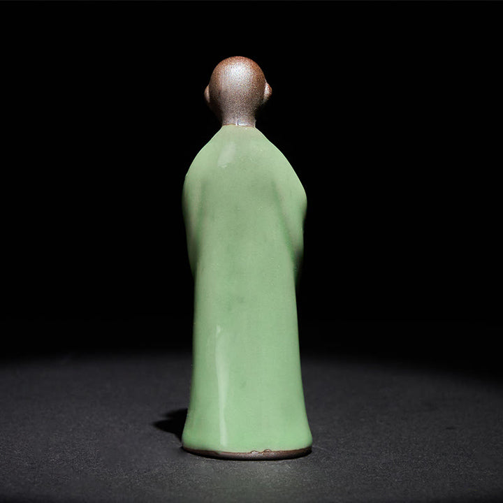 Statua in ceramica del monaco da meditazione, Buddha Stones, decorazione per la casa della serenità - image 35