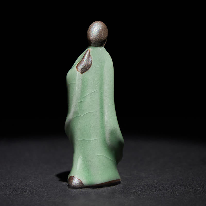 Statua in ceramica del monaco da meditazione, Buddha Stones, decorazione per la casa della serenità - image 42