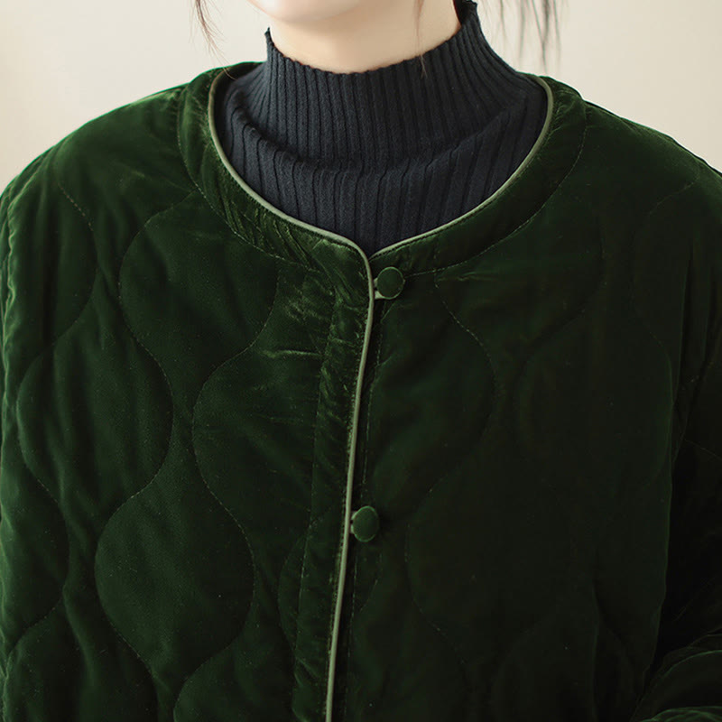 Giacca corta da donna con maniche lunghe e tasche, modello a rombi Buddha Stones - image 10