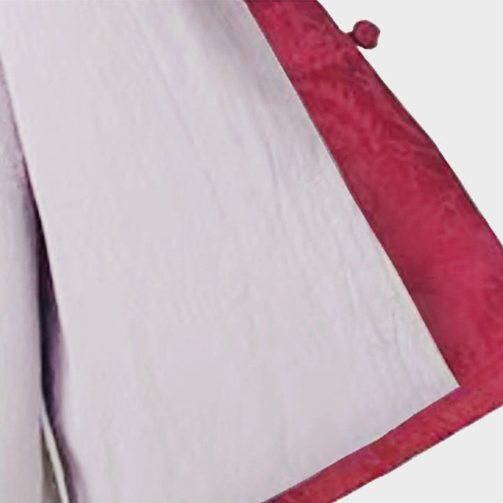 Camicia e pantaloni da donna in cotone jacquard a maniche lunghe con bottoni a rana e tasche Buddha Stones - image 13