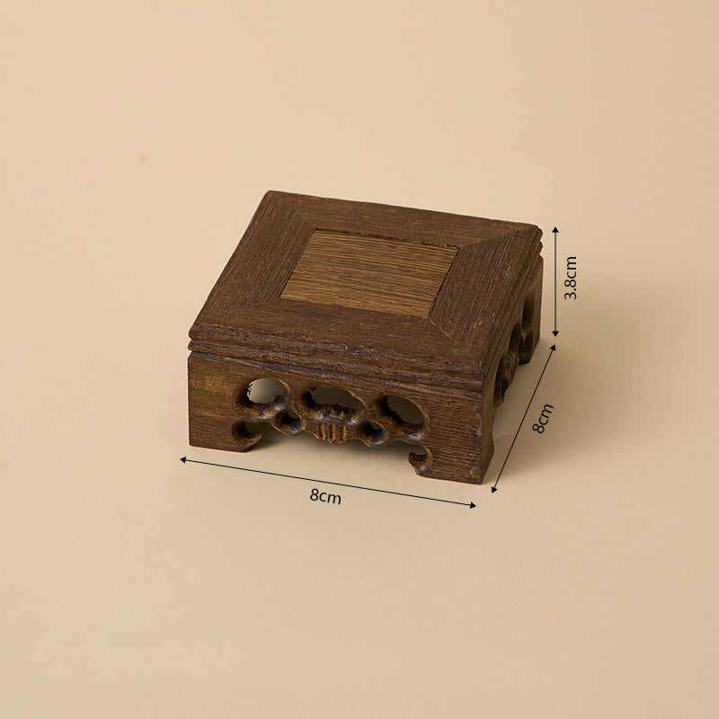 Buddha Stones Buddha senza forma Ceramica Scrivania in legno wengè Decorazione della serenità - image 6