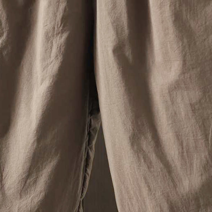 Pantaloni harem termici invernali con coulisse e fodera in pile da donna Buddha Stones con tasche - image 8