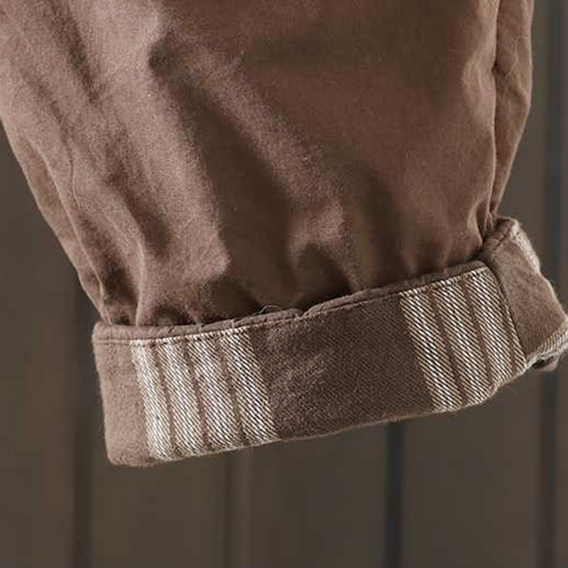 Pantaloni harem termici invernali con coulisse e fodera in pile da donna Buddha Stones con tasche - image 17