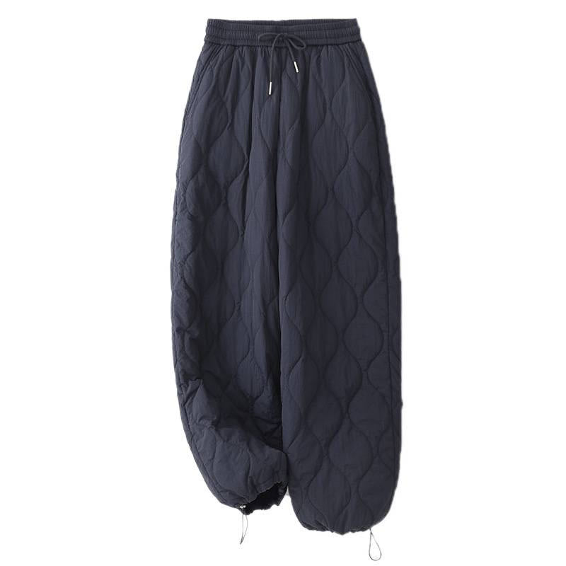 Pantaloni termici spessi con coulisse, elastici e tasche, da donna, modello Buddha Stones - image 9