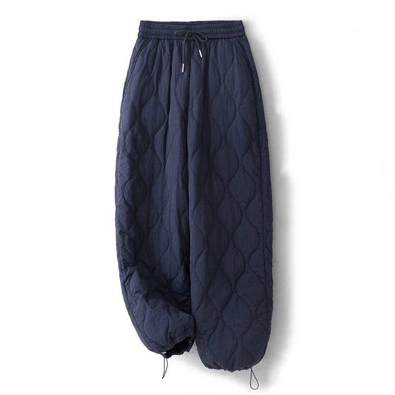 Pantaloni termici spessi con coulisse, elastici e tasche, da donna, modello Buddha Stones - image 2