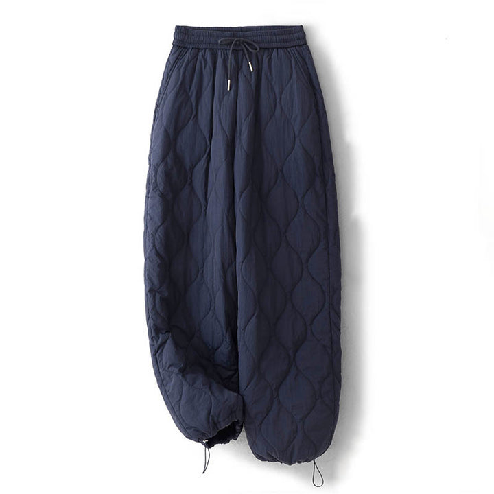 Pantaloni termici spessi con coulisse, elastici e tasche, da donna, modello Buddha Stones - image 2